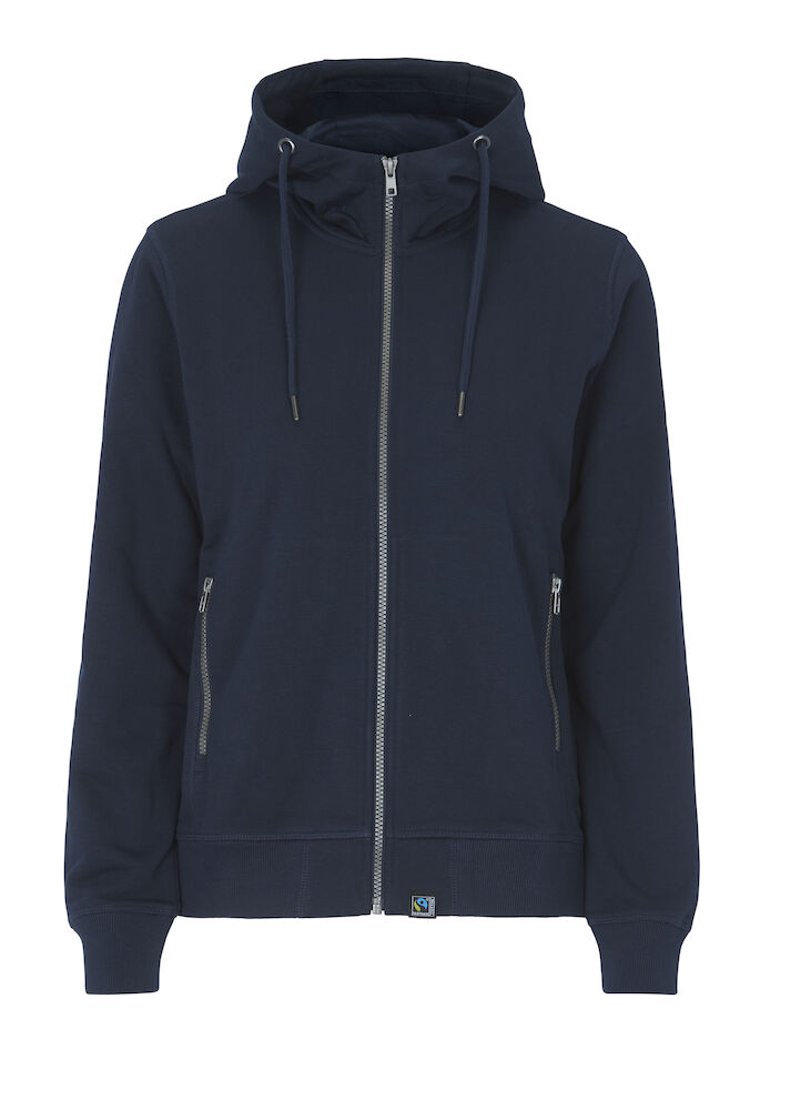 F. TERRY FULL ZIP HOOD LADY - CERTIFIÉ GOTS