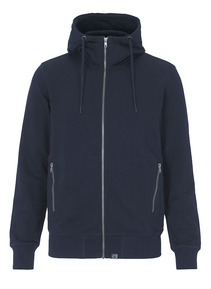 F. TERRY FULL ZIP HOOD MEN - CERTIFIÉ GOTS