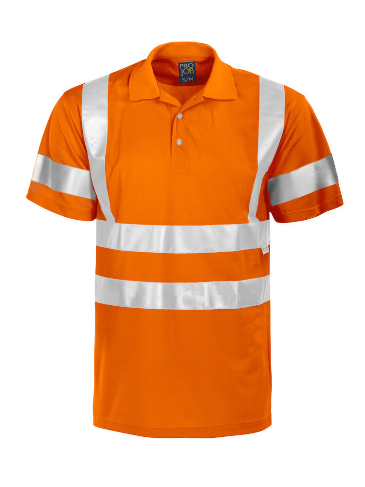 6011 POLO PIQUE POLYESTER - EN ISO 20471 CLASSE 3
