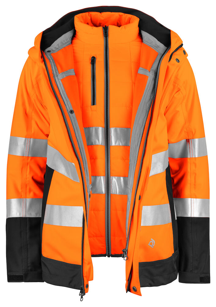 6445 PARKA 3 EN 1 - EN ISO 20471 CLASSE 3/2 - EN 343 3/2